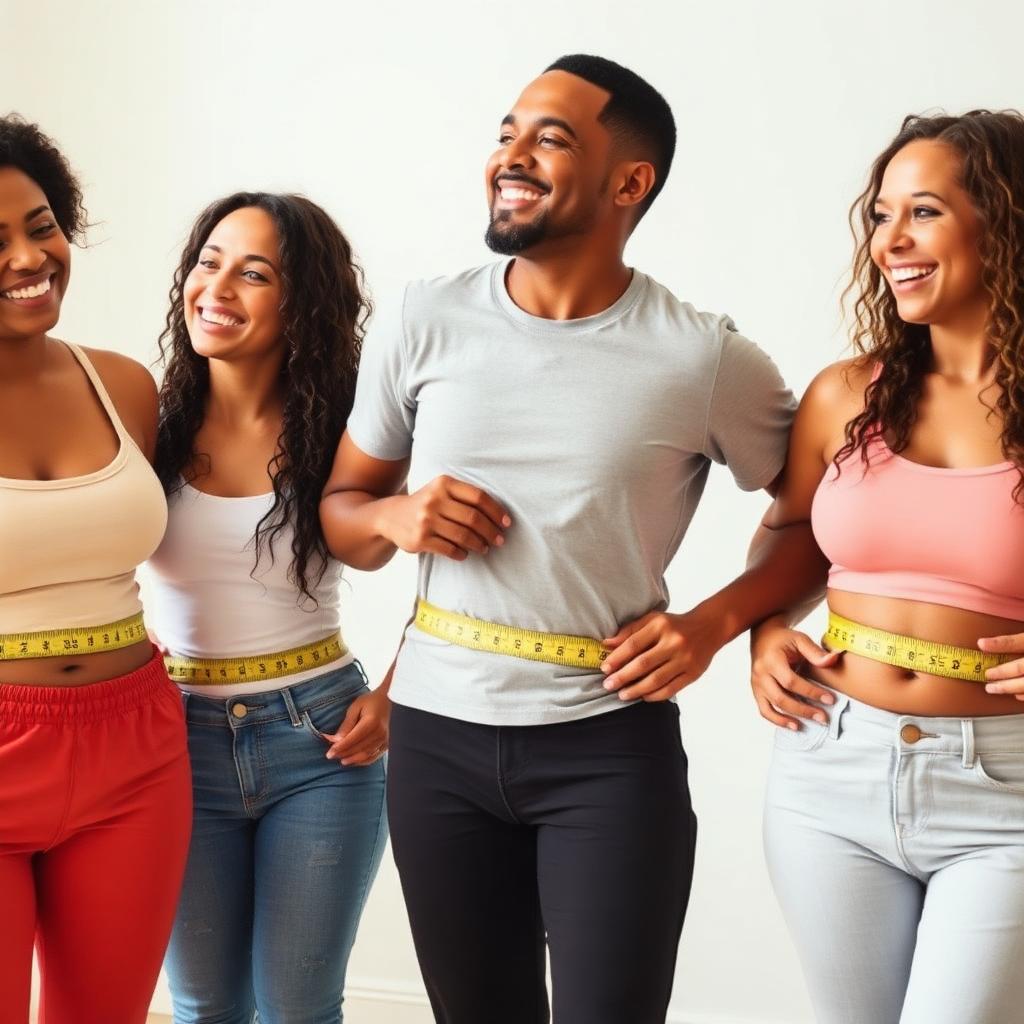 Happy customers showing weight management results with ReadyRX GLP-1